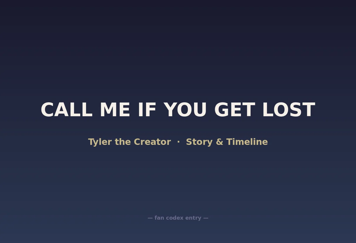 CALL ME IF YOU GET LOST